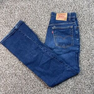 Vintage Levi's 517 Women's 26x31 Boot Cut Jeans Slim Fit Stretch Dark Wash 00s